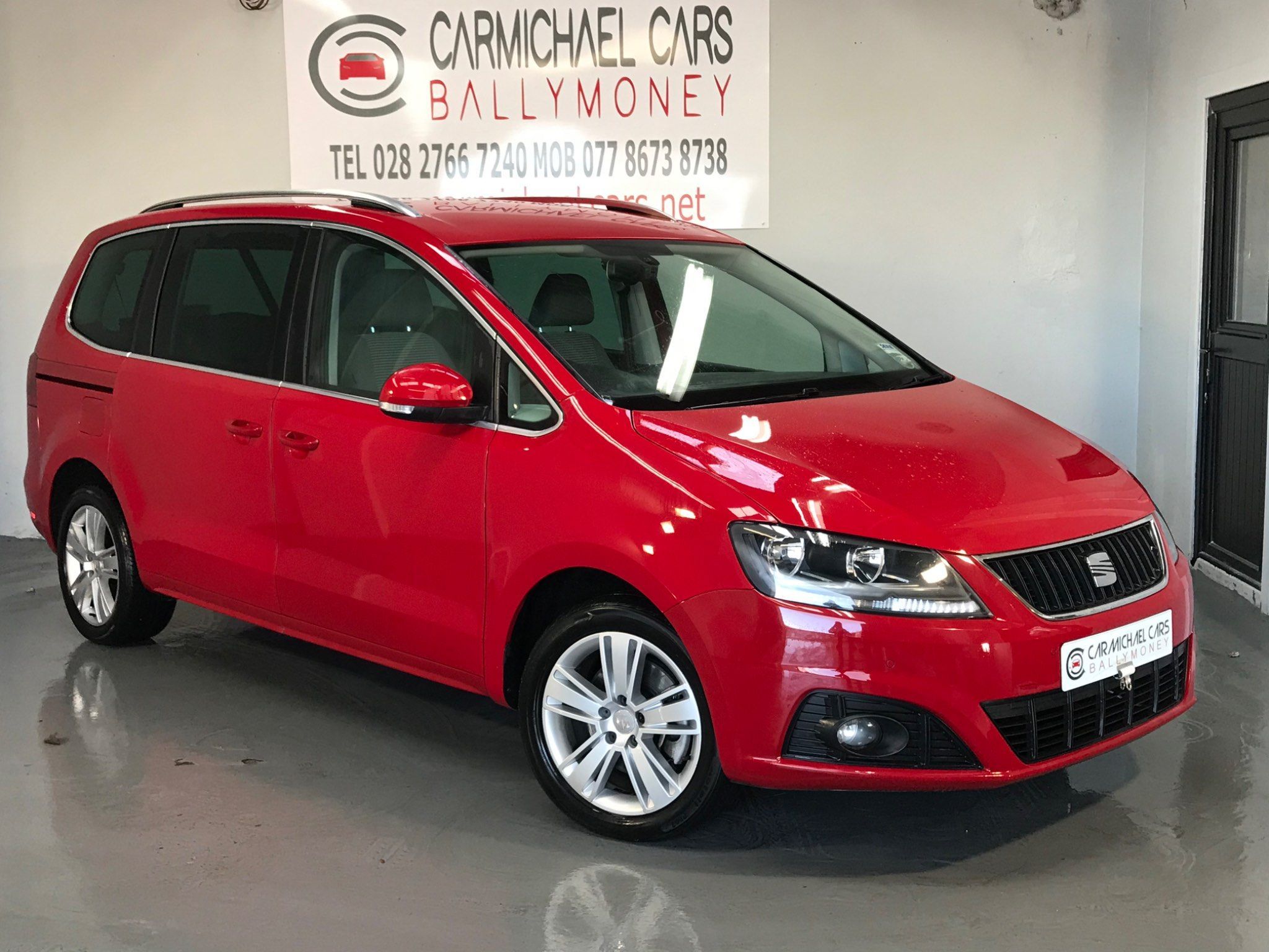 2011 SEAT Alhambra 2.0 TDI CR SE RED, 123K, SERVICE HISTORY 2.0 Diesel Manual Red £5990