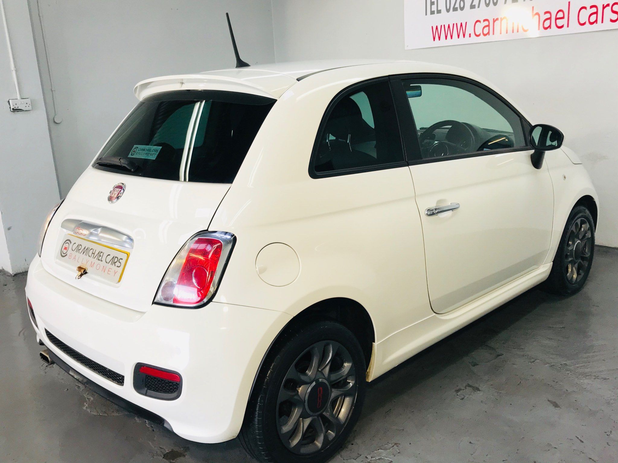 2014 Fiat 500 1.2 S (s/s) WHITE, ONLY 55K, 1.2 Petrol