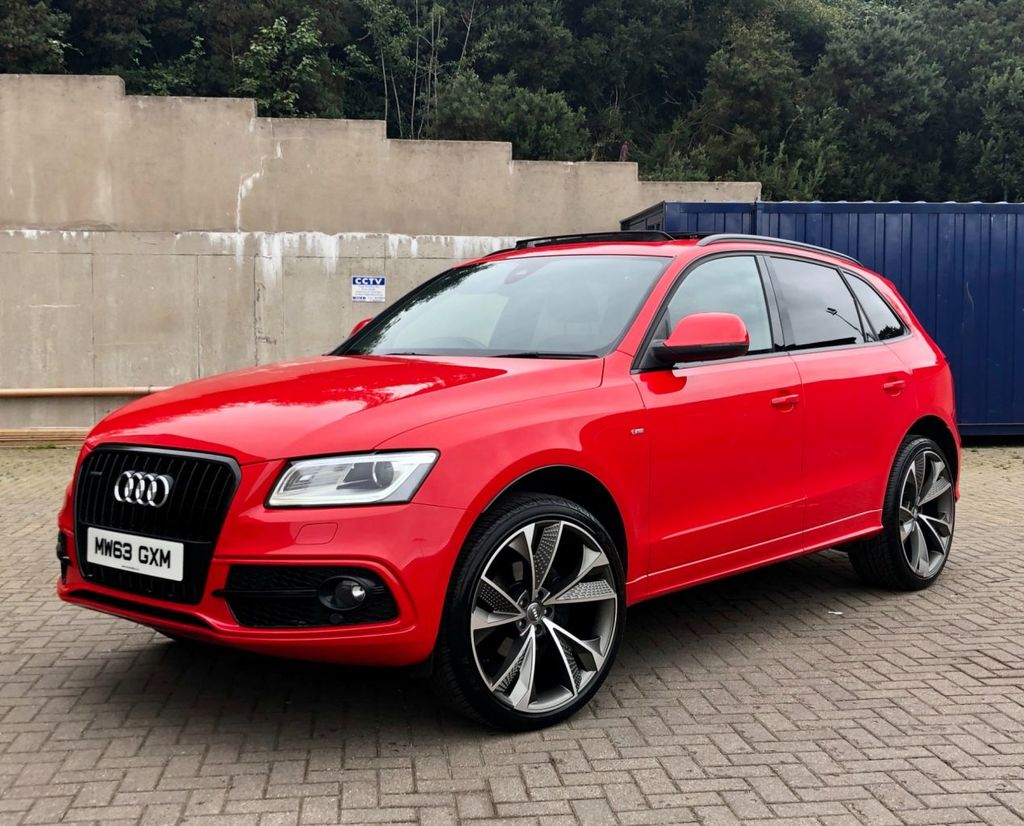 2013 Audi Q5 2.0 TDI QUATTRO S LINE PLUS 2.0 Diesel Automatic Red £ ...