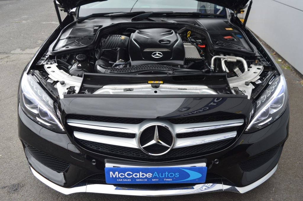 2014 Mercedes-Benz C Class C-CLASS 2.0 C200 AMG LINE Petrol Automatic DEC 14, upgrade 19 inch wheels – McCabe Autos Belfast full